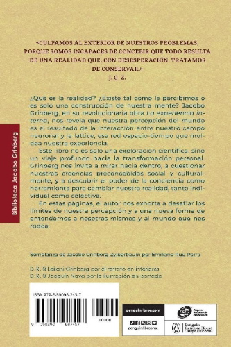 Buchcover und Innenansicht für das Buch: La experiencia interna / The Inner Experience