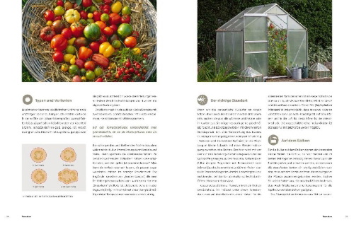 Buchcover und Innenansicht für das Buch: Gemüse und Kräuter im Garten