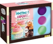 Buchcover und Innenansicht für das Buch: Back-Set Muffins & Cupcakes. Klein, fein und unwiederstehlich 
