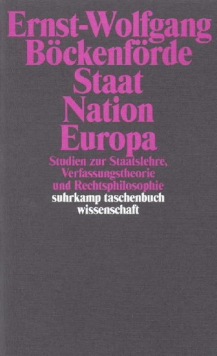Buchcover und Innenansicht für das Buch: Staat, Nation, Europa