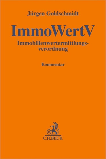 Buchcover und Innenansicht für das Buch: Immobilienwertermittlungsverordnung. ImmoWertV