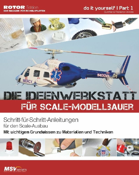 Buchcover und Innenansicht für das Buch: Die Ideenwerkstatt Scale-Modellbau