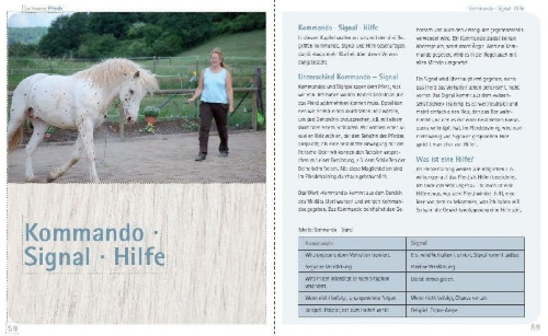 Buchcover und Innenansicht für das Buch: So lernen Pferde