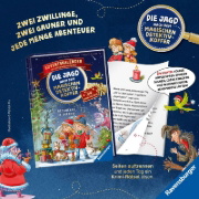 Buchcover und Innenansicht für das Buch: Die Jagd nach dem magischen Detektivkoffer, Band 3: Hühnerdieb gesucht!