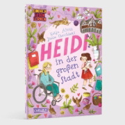 Buchcover und Innenansicht für das Buch: Heidi in der großen Stadt