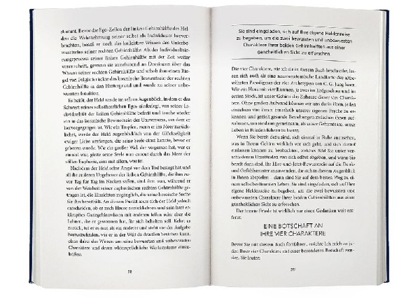 Buchcover und Innenansicht für das Buch: While Brain Living