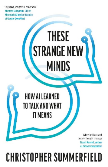 Buchcover und Innenansicht für das Buch: These Strange New Minds