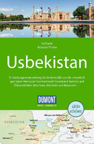 Buchcover und Innenansicht für das Buch: DUMONT Reise-Handbuch Reiseführer Usbekistan