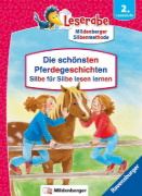 Buchcover und Innenansicht für das Buch: Leserabe Sonderausgaben - Die schönsten Pferdegeschichten - Silbe für Silbe lesen lernen