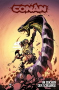 Buchcover und Innenansicht für das Buch: Conan: The Barbarian FCBD 2025; Conan the Barbarian: Scourge of the Serpent (2025) #1-#4
