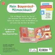 Buchcover und Innenansicht für das Buch: Fahr mit dem Traktor! Mein Bauernhof-Mitmachbuch