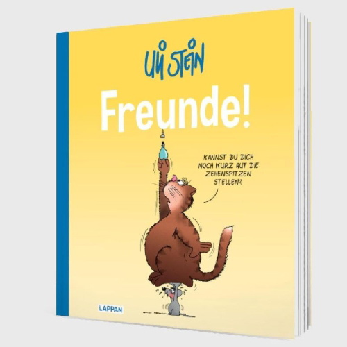 Buchcover und Innenansicht für das Buch: Uli Stein: Plötzlich Familie!: Freunde!
