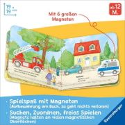 Buchcover und Innenansicht für das Buch: Mein erstes Magnetbuch - Was fährt wo? Fahrzeuge