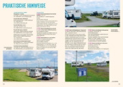 Buchcover und Innenansicht für das Buch: Nordseeküste mit dem Wohnmobil
