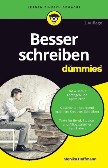 Buchcover und Innenansicht für das Buch: Besser schreiben für Dummies