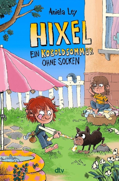 Buchcover und Innenansicht für das Buch: Hixel - Ein Koboldsommer ohne Socken
