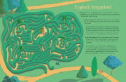 Buchcover und Innenansicht für das Buch: Das Buch der Labyrinthe und Irrgärten