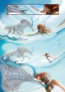 Buchcover und Innenansicht für das Buch: Myre - Im Schatten der Wanderer. Band 2