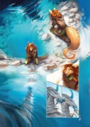 Buchcover und Innenansicht für das Buch: Myre - Im Schatten der Wanderer. Band 2
