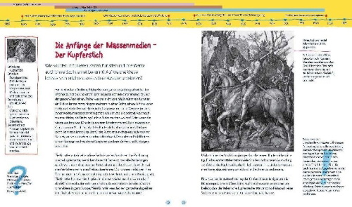 Buchcover und Innenansicht für das Buch: 13 große Erfindungen der Kunst