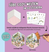 Buchcover und Innenansicht für das Buch: Mini-Sticker-Szenen - Cozy Mini-Homes