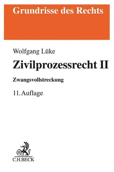 Buchcover und Innenansicht für das Buch: Zivilprozessrecht II