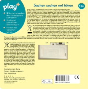 Buchcover und Innenansicht für das Buch: Play+ Mein allererstes Soundbuch Im Kindergarten - ab 12 Monate