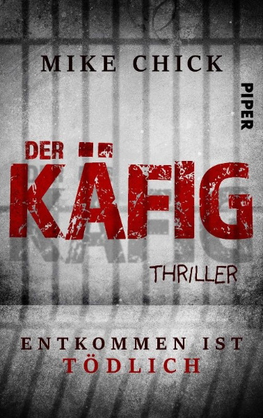 Buchcover und Innenansicht für das Buch: Der Käfig: Entkommen ist tödlich