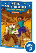 Buchcover und Innenansicht für das Buch: Math for Minecrafters: Adventures in Multiplication and Division
