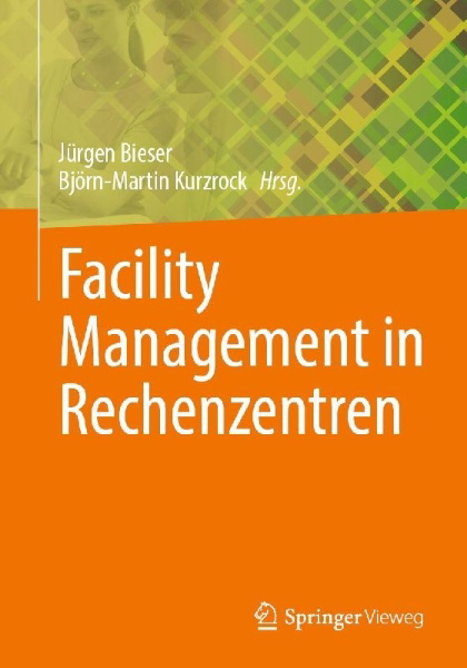 Buchcover und Innenansicht für das Buch: Facility Management in Rechenzentren
