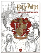 Buchcover und Innenansicht für das Buch: Aus den Filmen zu Harry Potter: Das offizielle Malbuch: Gryffindor