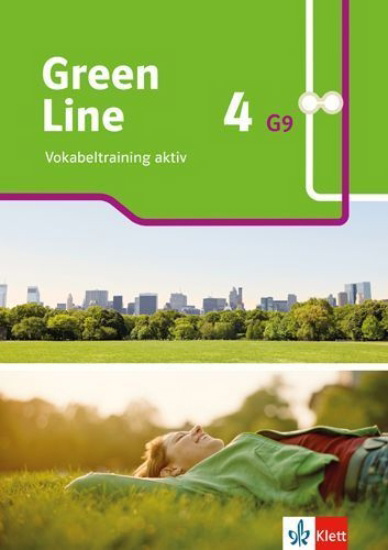Buchcover und Innenansicht für das Buch: Green Line 4 G9. Vokabeltraining aktiv. Arbeitsheft mit Lösungen Klasse 8