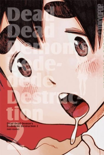 Buchcover und Innenansicht für das Buch: Dead Dead Demon's Dededede Destruction 02
