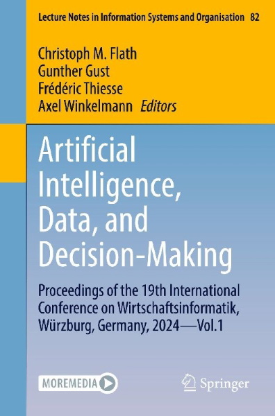 Buchcover und Innenansicht für das Buch: Artificial Intelligence, Data, and Decision-Making