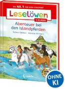 Buchcover und Innenansicht für das Buch: Leselöwen 1. Klasse - Abenteuer bei den Islandpferden