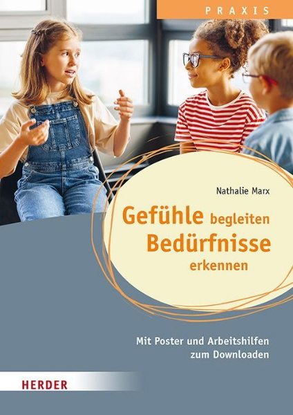 Buchcover und Innenansicht für das Buch: Gefühle begleiten, Bedürfnisse erkennen in der Ganztagsschule