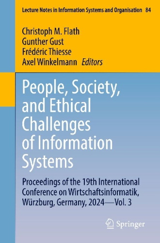 Buchcover und Innenansicht für das Buch: People, Society, and Ethical Challenges of Information Systems
