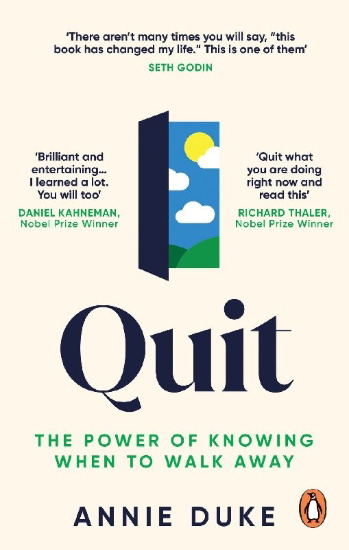 Buchcover und Innenansicht für das Buch: Quit