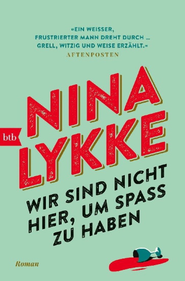 Buchcover und Innenansicht für das Buch: Vi er ikke her for å ha det morsomt
