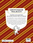 Buchcover und Innenansicht für das Buch: Aus den Filmen zu Harry Potter: Das offizielle Malbuch: Gryffindor