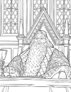 Buchcover und Innenansicht für das Buch: Aus den Filmen zu Harry Potter: Das offizielle Malbuch: Gryffindor