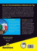 Buchcover und Innenansicht für das Buch: Italienisch lernen in 15 Minuten am Tag für Dummies