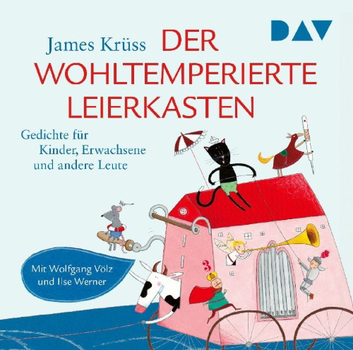 Buchcover und Innenansicht für das Buch: Der wohltemperierte Leierkasten. Gedichte für Kinder, Erwachsene und andere Leute