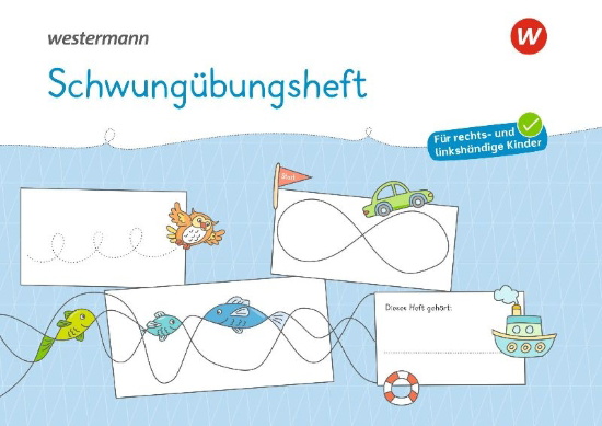 Buchcover und Innenansicht für das Buch: Westermann Unterrichtsmaterialien Grundschule. Schwungübungsheft A4