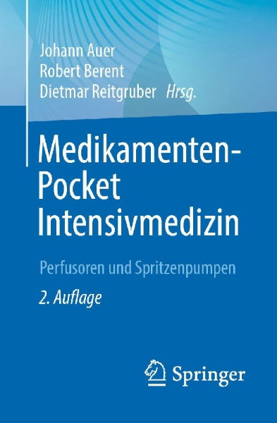 Buchcover und Innenansicht für das Buch: Medikamenten-Pocket Intensivmedizin