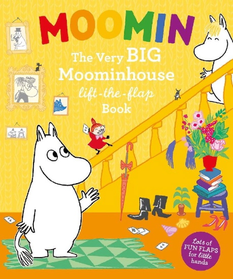 Buchcover und Innenansicht für das Buch: Moomin: The Very BIG Moominhouse Lift-the-Flap Book