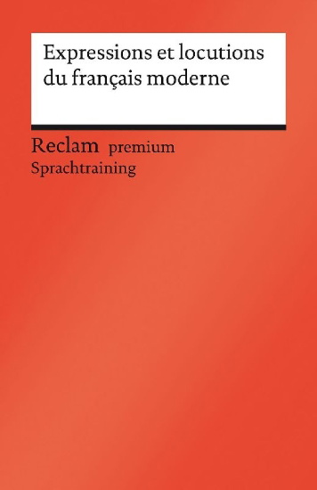 Buchcover und Innenansicht für das Buch: Expressions et locutions du français moderne