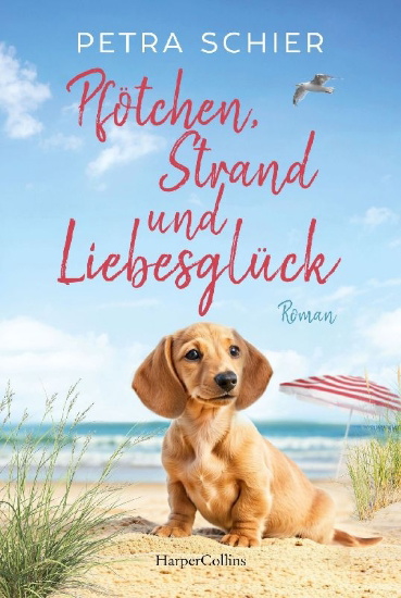Buchcover und Innenansicht für das Buch: Pfötchen, Strand und Liebesglück