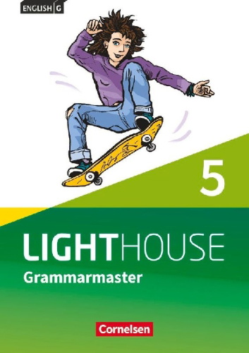 Buchcover und Innenansicht für das Buch: English G Lighthouse Band 5: 9. Schuljahr - Allgemeine Ausgabe - Grammarmaster mit Lösungen