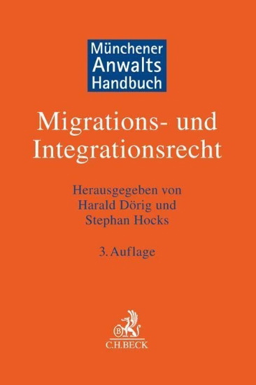 Buchcover und Innenansicht für das Buch: Münchener Anwaltshandbuch Migrations- und Integrationsrecht